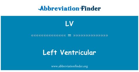 lv abbreviation